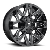 4 Llantas Ambush D555 17X9″ 5X150 Gloss Black Milled Tundra - Fuel