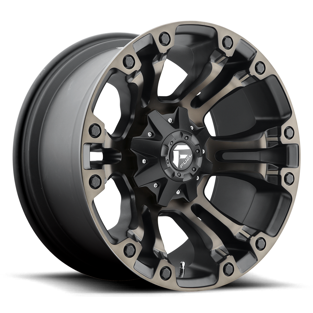 4 Llantas Vapor D569 17X10 6X135/139 Black DDT F150 - Fuel