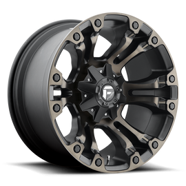 4 Llantas Vapor  D569 17X9 5x127/139 Negro DDT - Fuel - DOBLETRACCION 