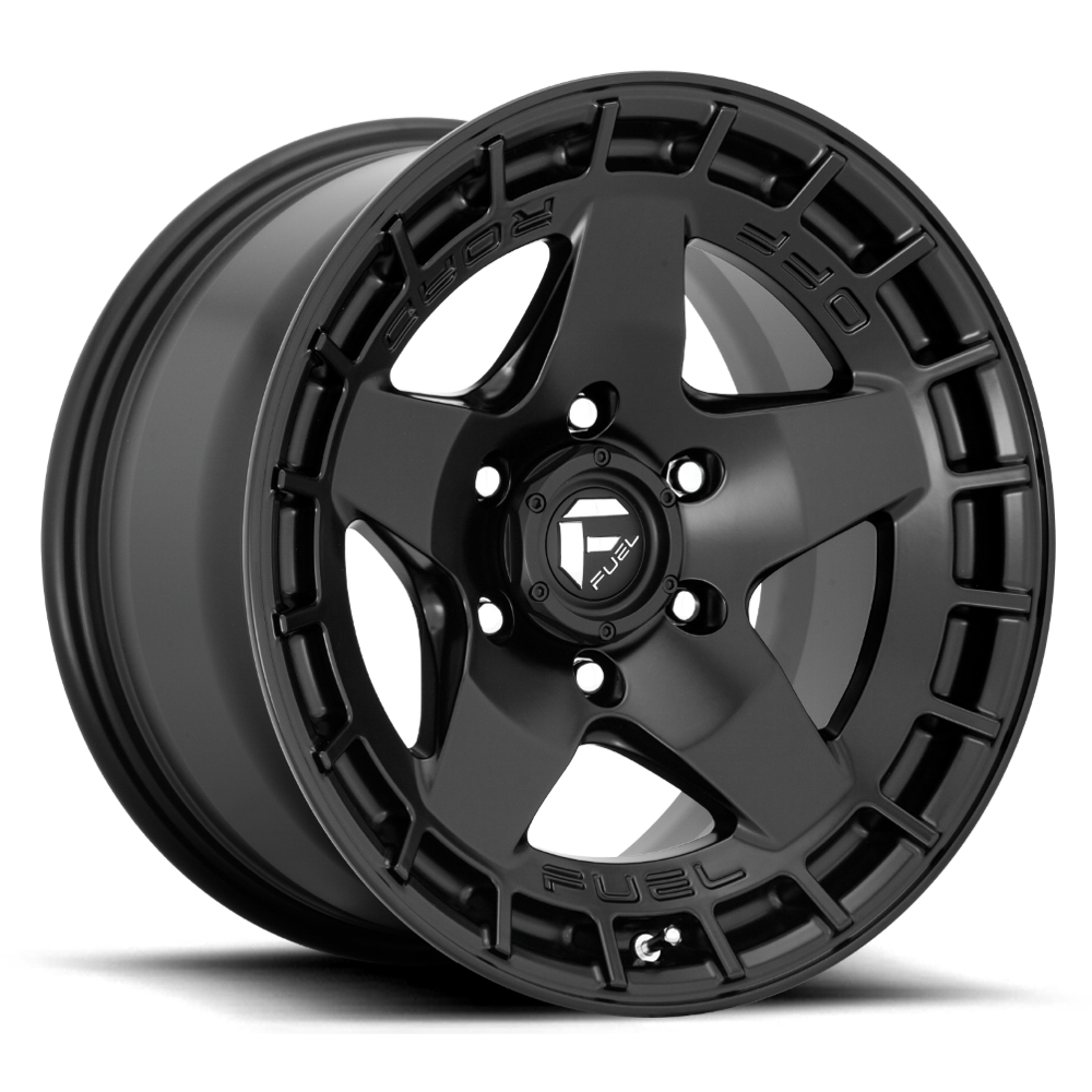 4 Llantas Warp D733 17X9″ 6X139 Black - Fuel - DOBLETRACCION 