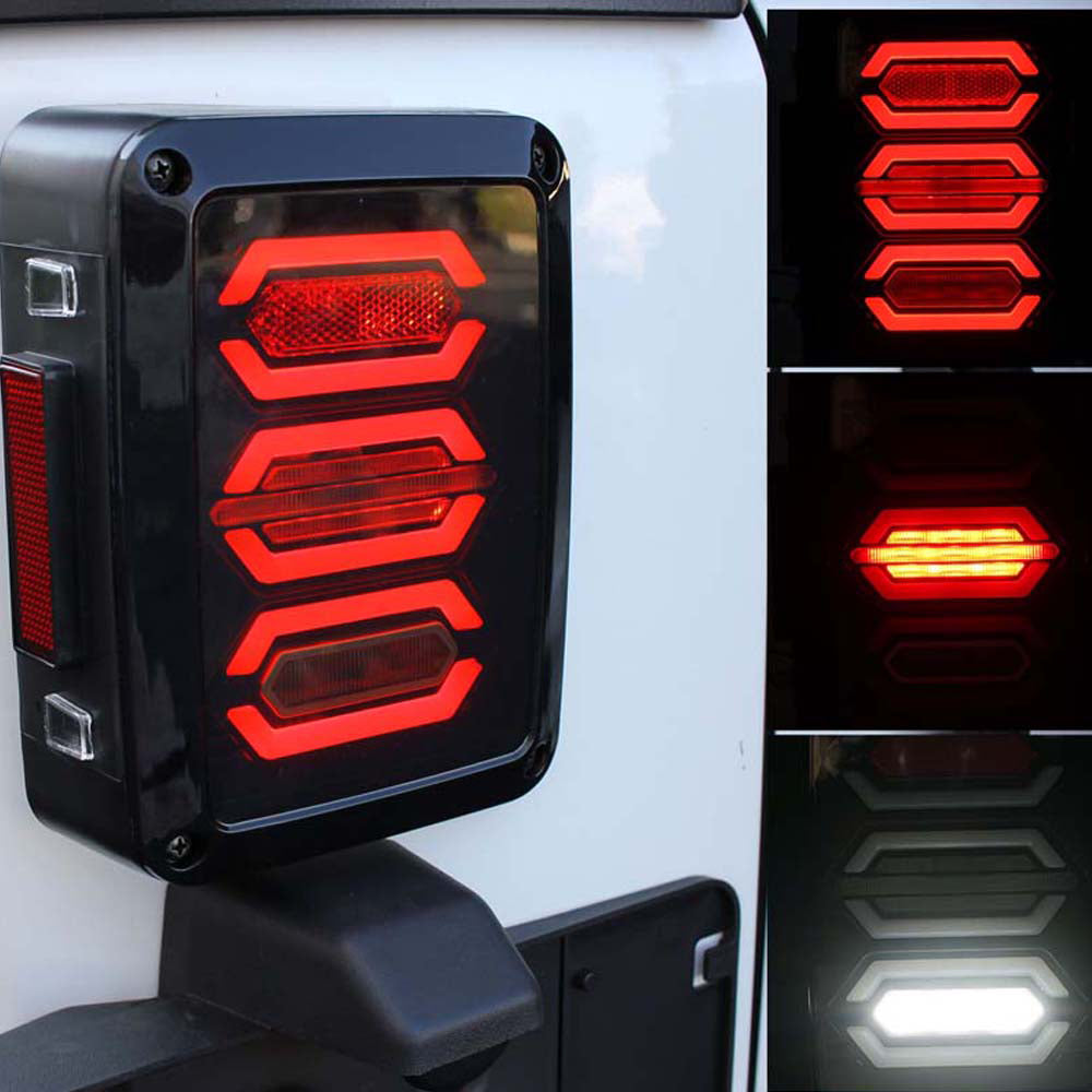 Foco Trasero LED G3 Diamond Series Smoke (Wrangler 07-17) - DOBLETRACCION 