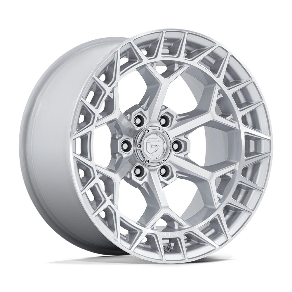 4 Llantas Charger FC873 17x9" 6x139/-12 Gloss Silver W/Machine Face - Fuel