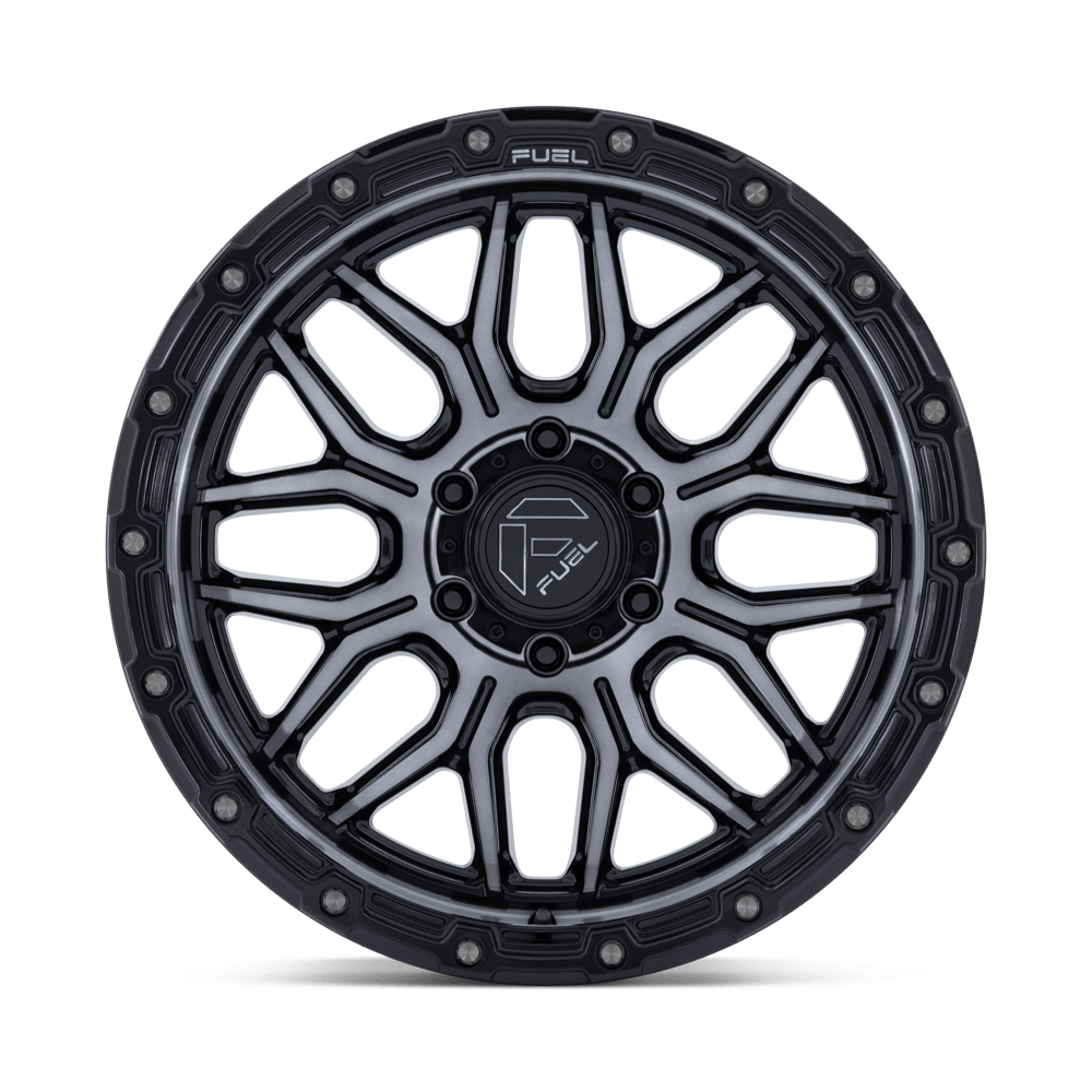 4 Llantas Surge FC881 17x9" 6x139/-12 Gloss Black Machined W/GTCC - Fuel