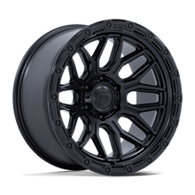 Cargar imagen en el visor de la galería, 4 Llantas Surge FC881 17x9&quot; 6x135/-12 Matte Black W/ Gloss Black LIP - Fuel