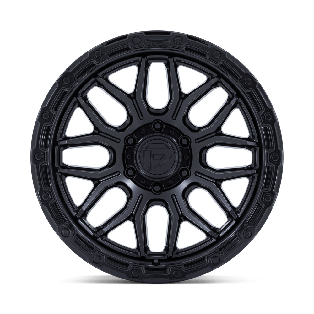 4 Llantas Surge FC881 17x9" 6x135/-12 Matte Black W/ Gloss Black LIP - Fuel