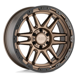 4 Llantas Apache 17X8.5 6X139  Matte Bronze with Black Lip - Black Rhino - DOBLETRACCION 