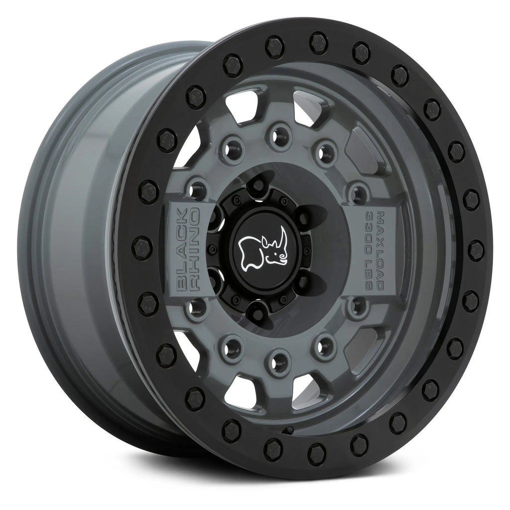 4 Llantas Avenger 17X8.5 6X139 Beadlock Battleship Gray - Black Rhino - DOBLETRACCION 