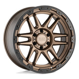 4 Llantas Apache 17X8.5 6X139  Matte Bronze with Black Lip - Black Rhino