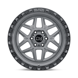4 Llantas Kelso 17X9 5x127 Battleship Gray with Black Lip- Black Rhino - DOBLETRACCION 