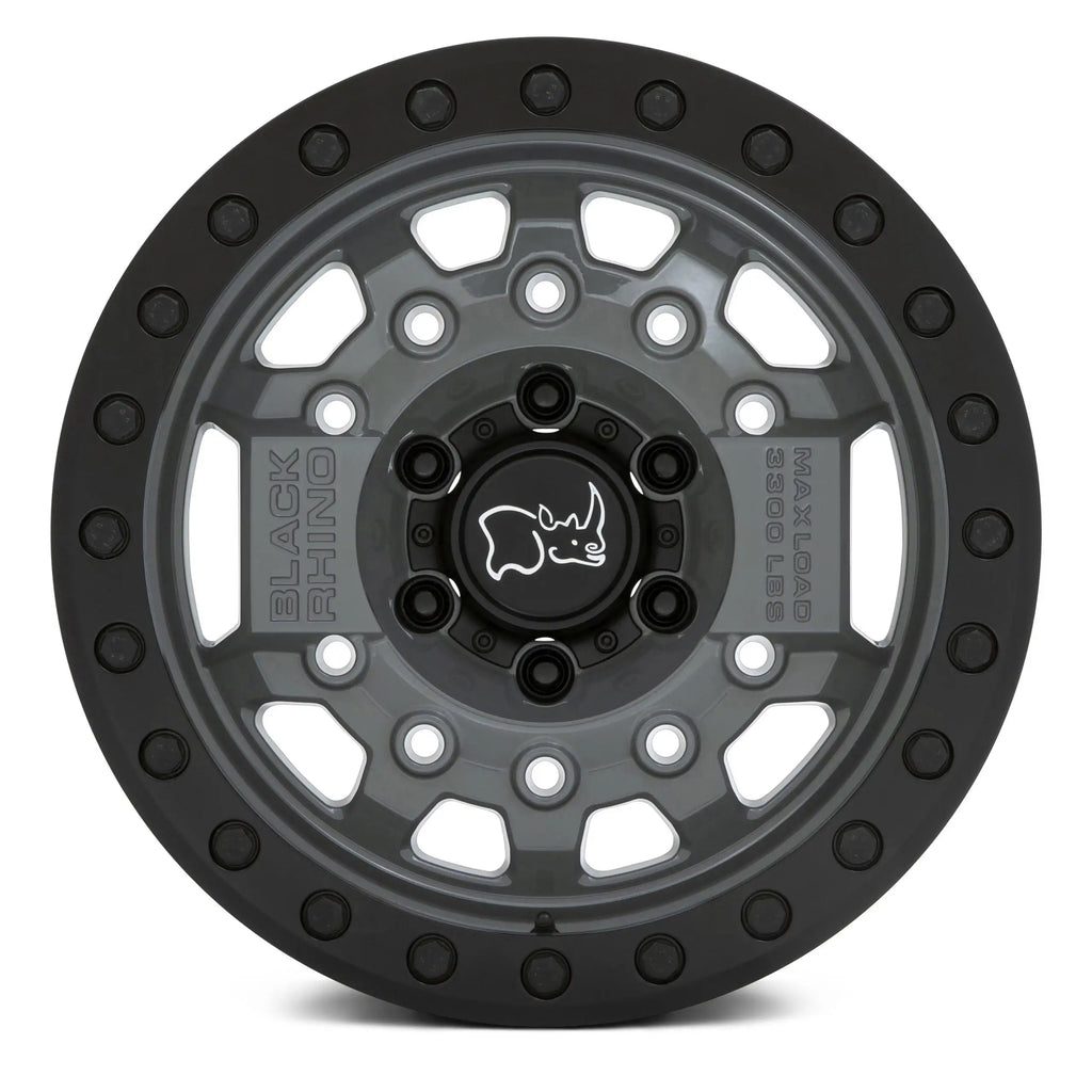 4 Llantas Avenger 17X8.5 6X139 Beadlock Battleship Gray - Black Rhino - DOBLETRACCION 