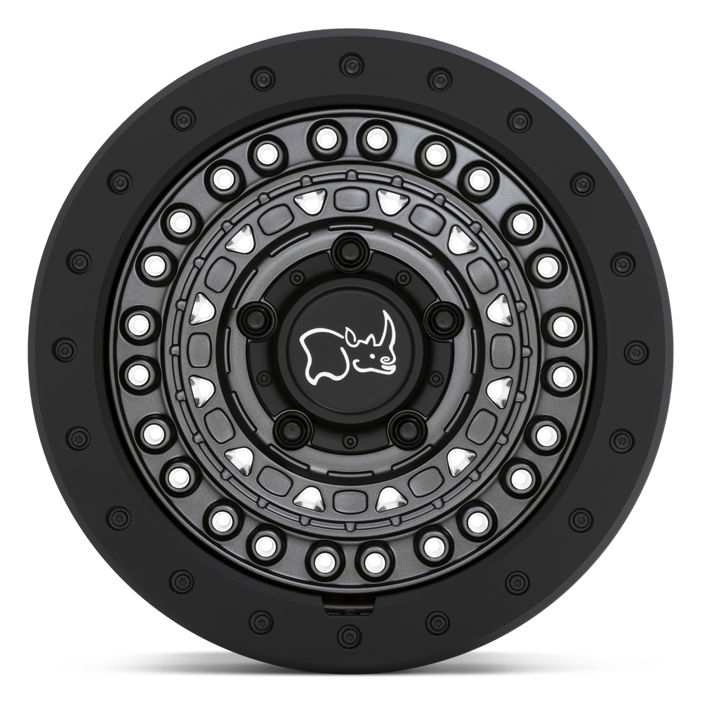 4 Llantas Barricade 17x8,5 5x127 GunBlack/Black Rock Guard - Black Rhino - DOBLETRACCION 