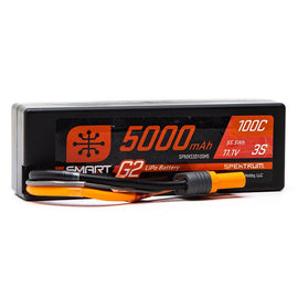Batería 11.1V 5000mAh 3S 100C Smart G2 Hardcase IC5 Spektrum - Axial - DOBLETRACCION 