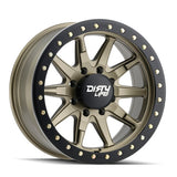 4 Llantas DT1 9304 17x9 6x139 Satin Gold - Dirty Life