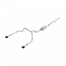 Sistema de Escape S-Type Silverado Trailboss colas negras (19-20) - Borla - DOBLETRACCION 