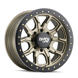 4 Llantas DT1 9303 17x9 5x127 Satin Gold - Dirty Life