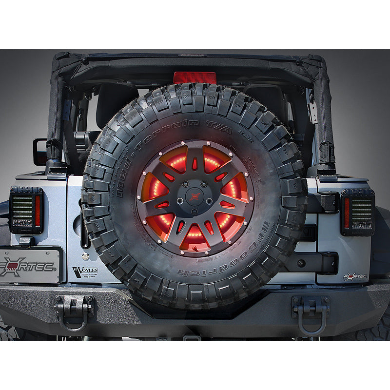 Tercera Luz de Freno LED Circular (Wrangler JK 07-17) - Rugged Ridge - DOBLETRACCION 