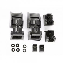 Seguro Capot Aluminio Negro Jeep Wrangler JL (19+) - Rugged Ridge - DOBLETRACCION 