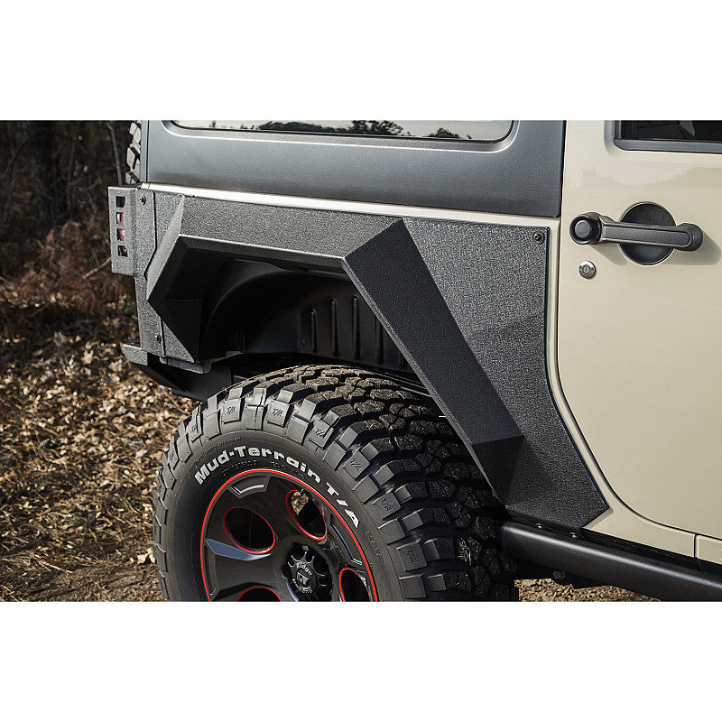 Tapabarros Traseros Armadura XHD (Wrangler JK 2P 07-17) Par - Rugged Ridge - DOBLETRACCION 