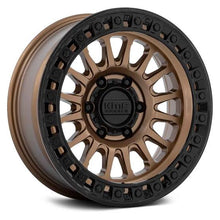 Cargar imagen en el visor de la galería, 4 llantas KM552 17x8.5 ET -10 Matte Bronze w/Gloss Black - KMC Wheels