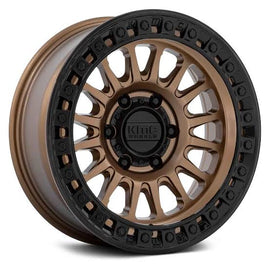 4 llantas KM552 17x8.5 ET -10 Matte Bronze w/Gloss Black - KMC Wheels