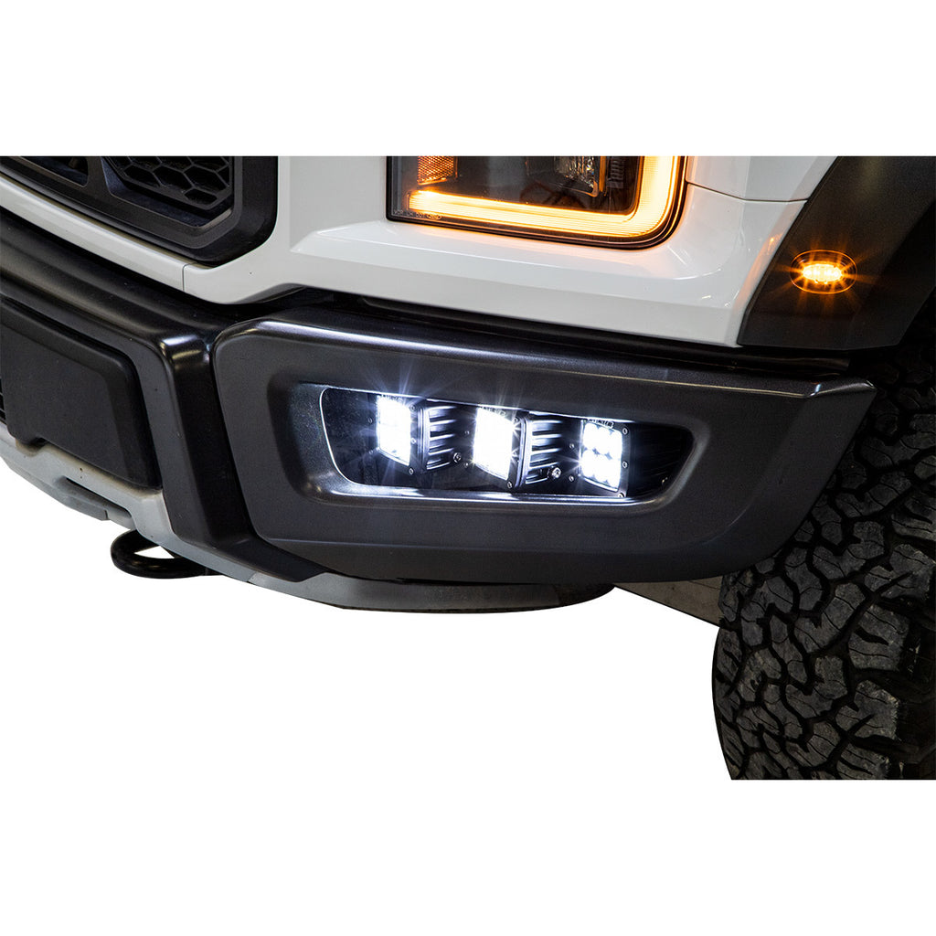 Kit 6 Neblineros LED D-Series HD Pro + soporte Ford Raptor (17-20) - Rigid Industries - DOBLETRACCION 