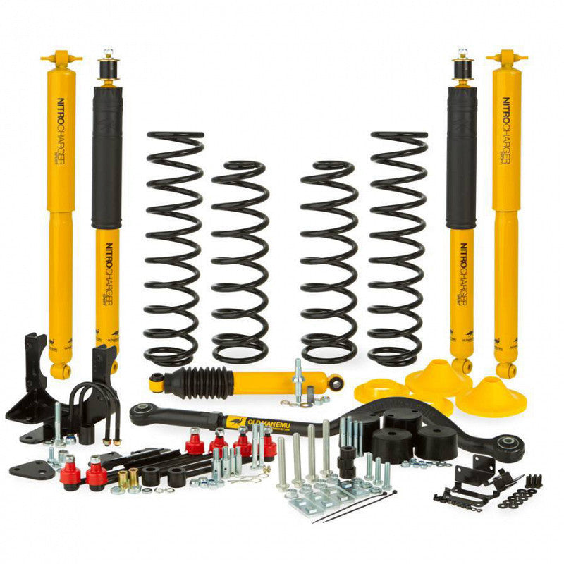 Kit de Levante de 4 Long Arm Jeep Wrangler JK (07-18) - Old Man Emu - DOBLETRACCION 