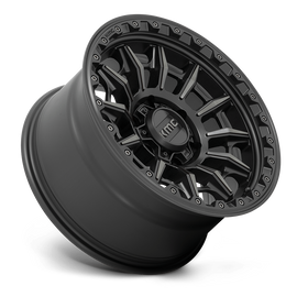 4 llantas KM547 17x9 6x139 Carnage Satin Black W/Gray Tint - KMC Wheels