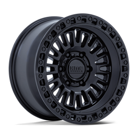 4 llantas KMC 554 17x8.5 6x139 Aztec Matte Black W/Gloss Black - KMC Wheels