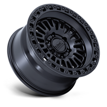 Cargar imagen en el visor de la galería, 4 llantas KM554 17x8.5 6x139 Aztec Matte Black W/Gloss Black - KMC Wheels