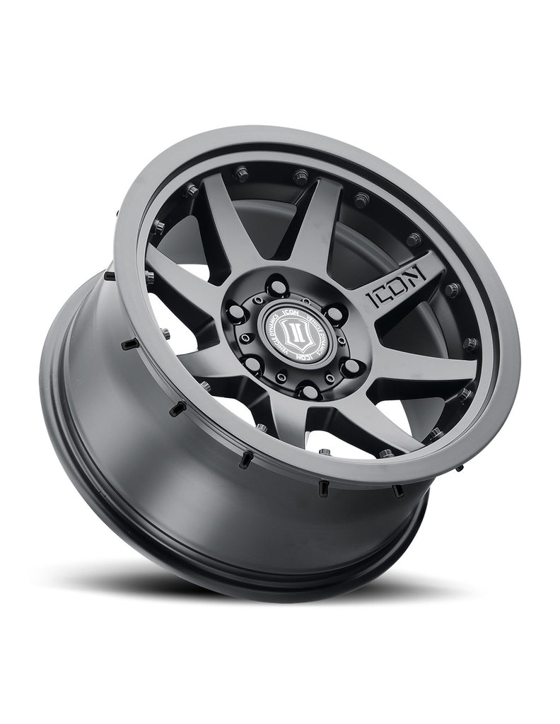 4 Llantas Rebound PRO 17X8.5" 5X150 Satin Black - Icon Alloys