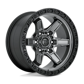 4 Llantas Kicker D698 17x9 6x114 Matte Gun Metal Black Lip - Fuel