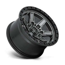 4 Llantas Kicker D698 17x9 6x114 Matte Gun Metal Black Lip - Fuel