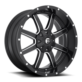 4 Llantas Maverick  D538 17X8.5 5X114/5x120 Milled black Amarok- Fuel - DOBLETRACCION 