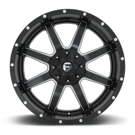 4 Llantas Maverick  D538 17X8.5 5X114/5x120 Milled black Amarok- Fuel - DOBLETRACCION 
