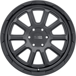 4 Llantas Chase  17X8 5X120  Matte Black - Black Rhino - DOBLETRACCION 