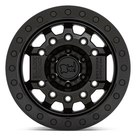 4 Llantas Avenger 17X8.5 6X139 Beadlock Matte Black - Black Rhino - DOBLETRACCION 
