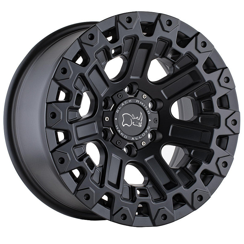 4 Llantas Ozark 17X9.5 6X139  Matte Black - Black Rhino - DOBLETRACCION 