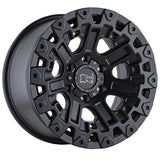 4 Llantas Ozark 17X9.5 6X139  Matte Black - Black Rhino