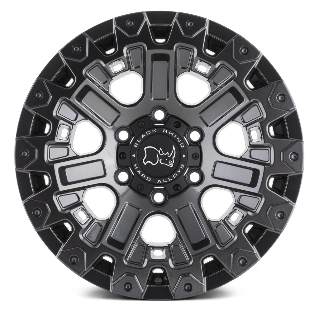 4 Llantas Ozark 17X9.5 6X139  Matte Black - Black Rhino - DOBLETRACCION 