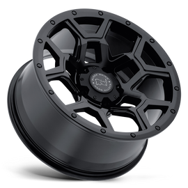 4 Llantas Overland 17x9.5 6x139/-18Matta Black - Black Rhino