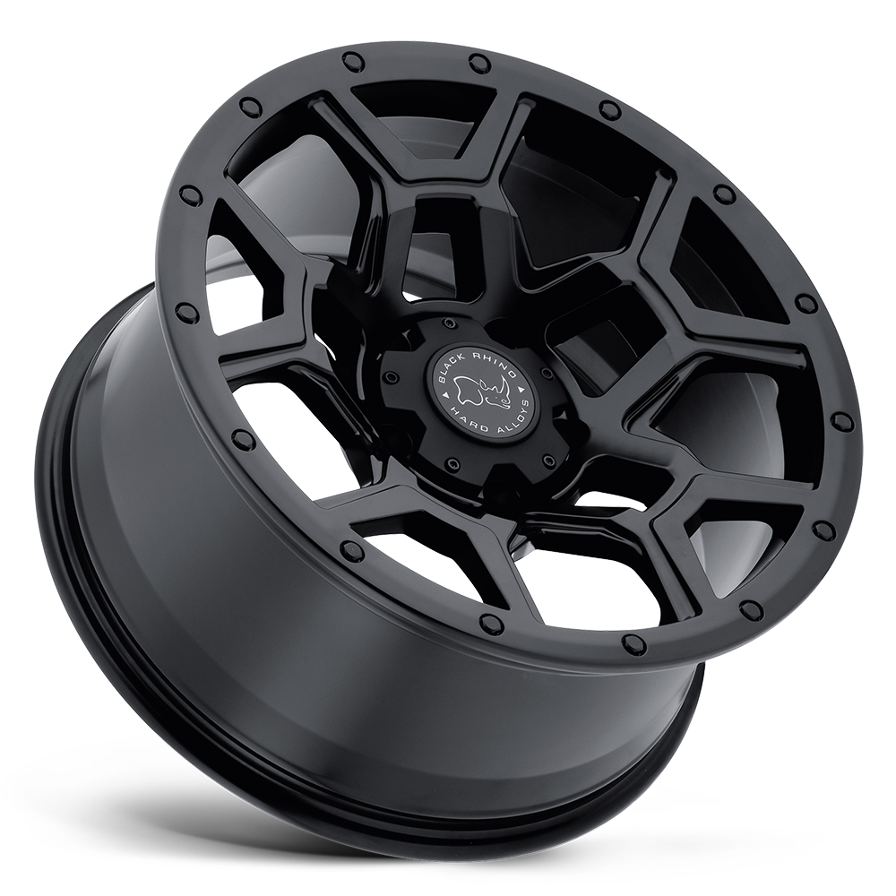 4 Llantas Overland 17x8 5x120/35 Matte Black - Black Rhino
