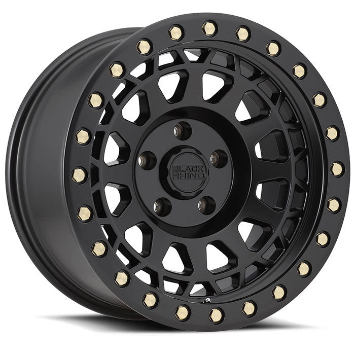 4 Llantas Primm 17x9.0 6x139  Matte Black Brass - Black Rhino - DOBLETRACCION 