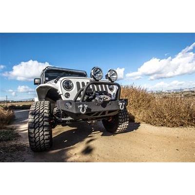 Parachoque Delantero SRC Carbine Jeep Wrangler JK (07-18) - Smittybilt - DOBLETRACCION 