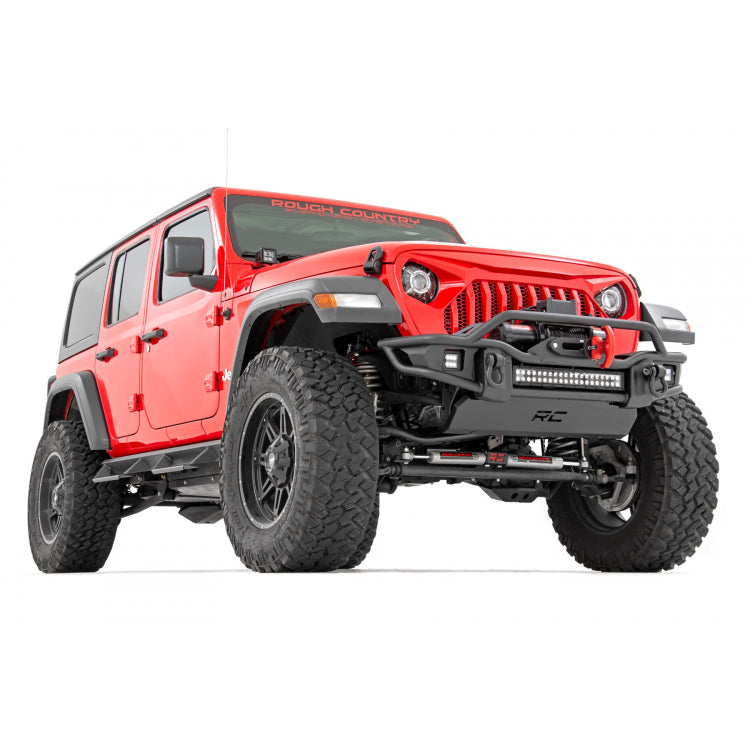 Parachoque Delantero Tubular Jeep Wrangler JK / JL / Gladiator - Rough Country - DOBLETRACCION 