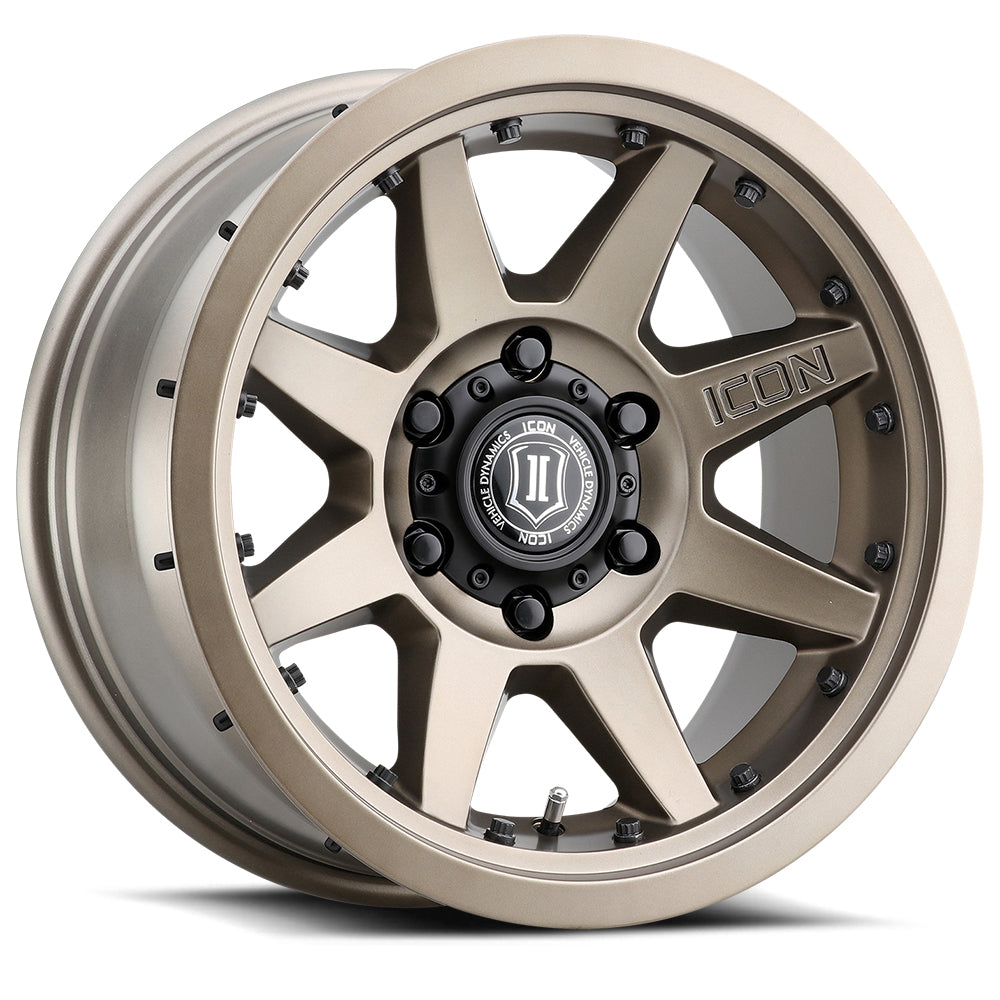 4 Llantas Rebound PRO 17X8.5 6X139 Bronze - Icon Alloys - DOBLETRACCION 