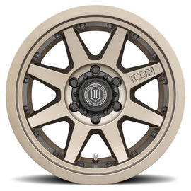 4 Llantas Rebound PRO 17X8.5 6X139 Bronze - Icon Alloys - DOBLETRACCION 