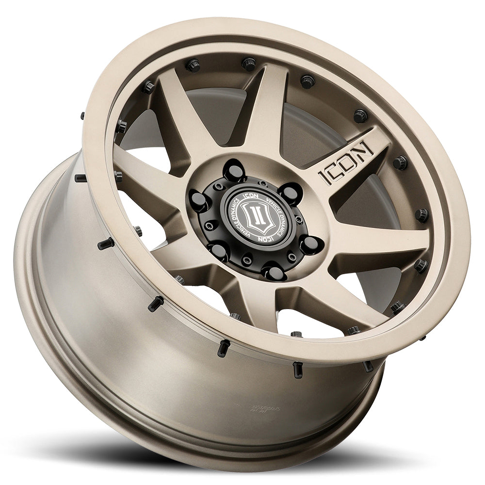 4 Llantas Rebound PRO 17X8.5 6X139 Bronze - Icon Alloys - DOBLETRACCION 