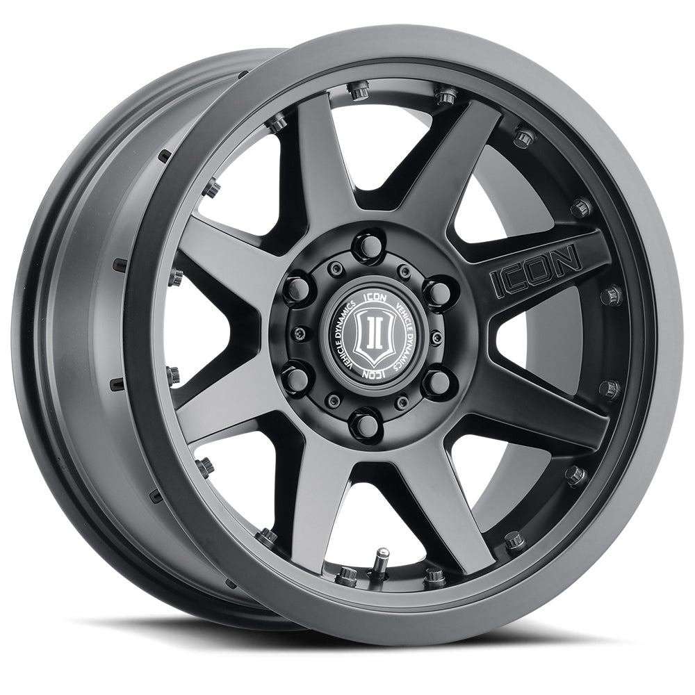 4 Llantas Rebound PRO 17x8.5 6x139 SAT Black - Icon Alloys - DOBLETRACCION 