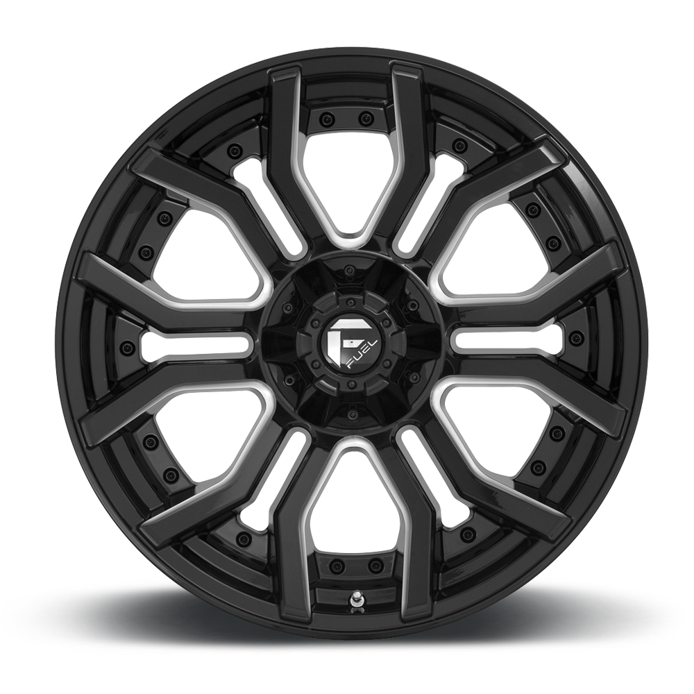 4 Llantas D711 Rage 20x10 6x135/139 F150/Silverado/Ram– Fuel - DOBLETRACCION 