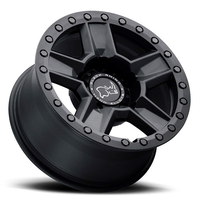 4 Llantas Ravine 17X8.5 6X139 Matte Black - Black Rhino - DOBLETRACCION 